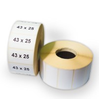 43*25*900 ЭКО 70шт Ч/Ч Этикет-лента для весов
