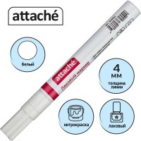 лаковый Attache 4 мм белый 633901 Маркер-