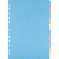 10цв картонный цветной Attache, A4 Разделитель